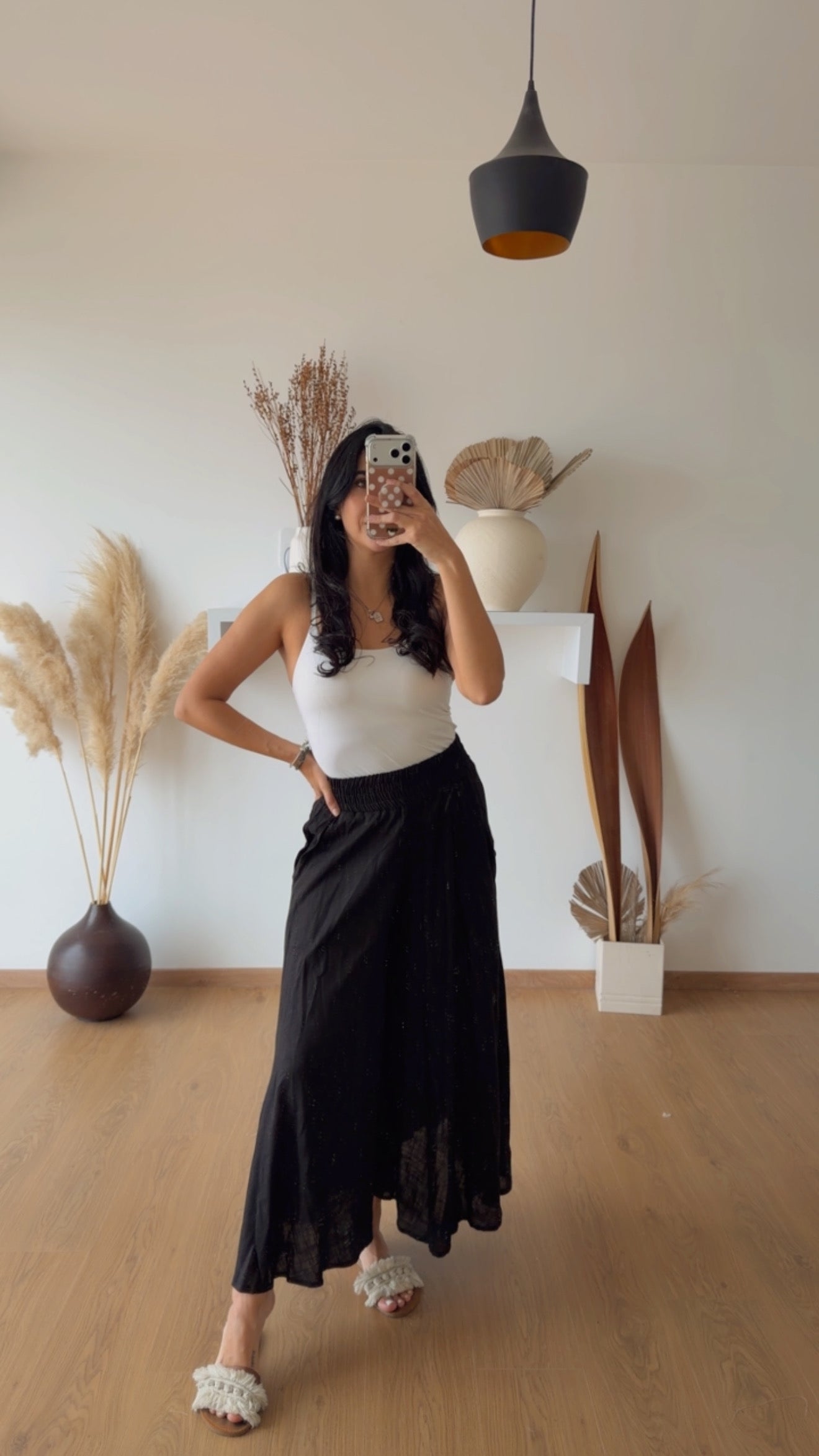 Pantalón Falda Negro Ch