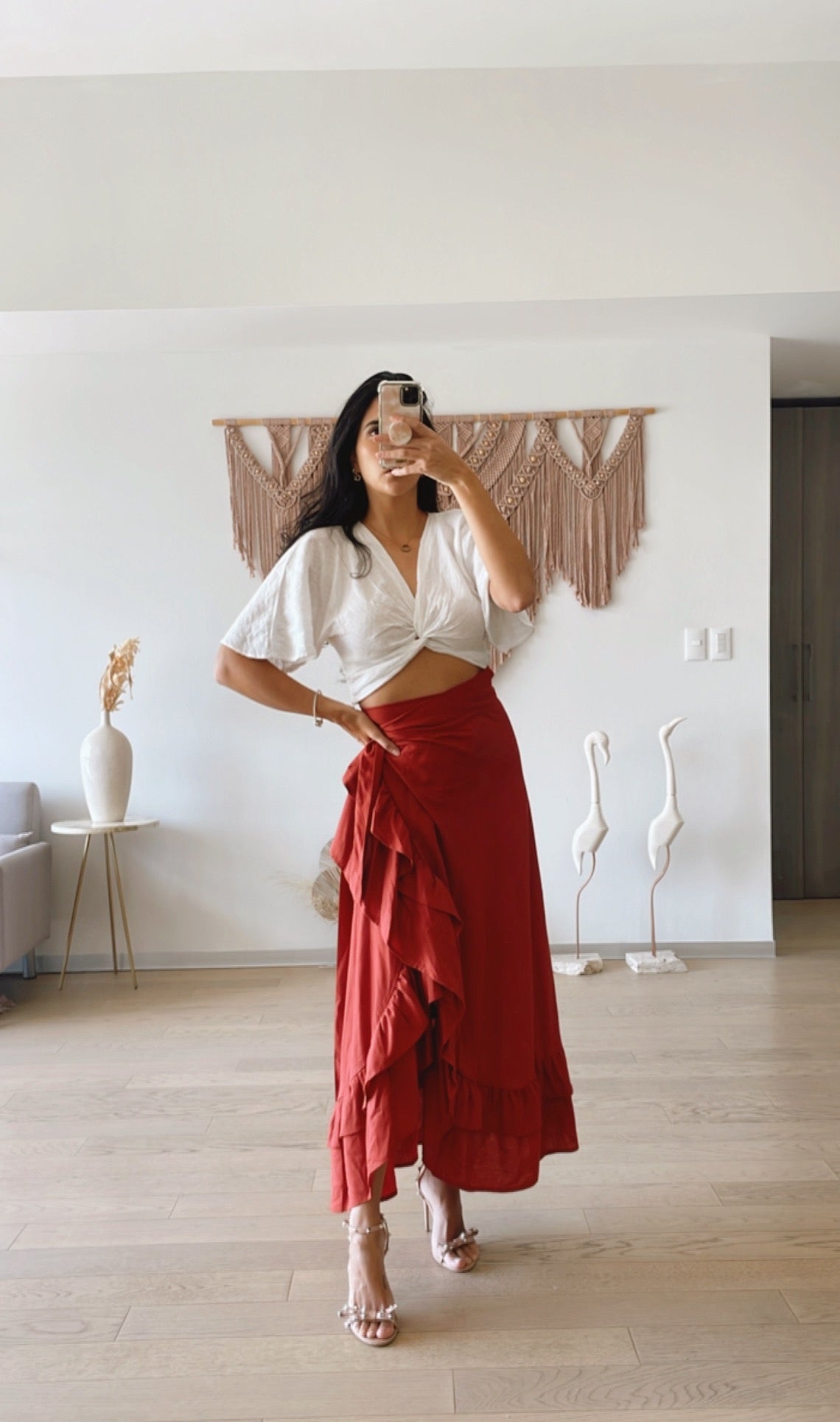 Falda Fernanda Ladrillo