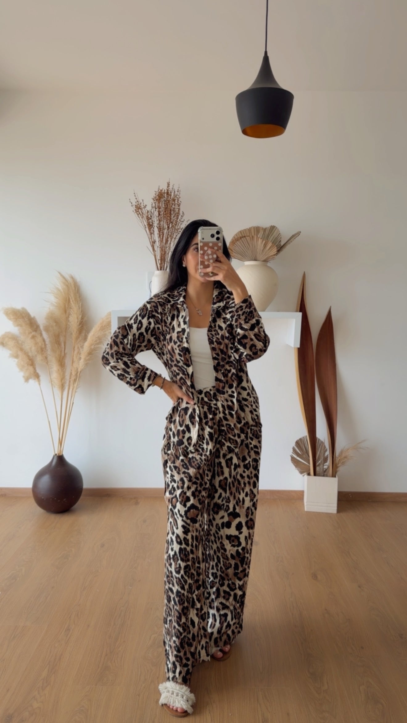Set Margot Camisa Leopardo L