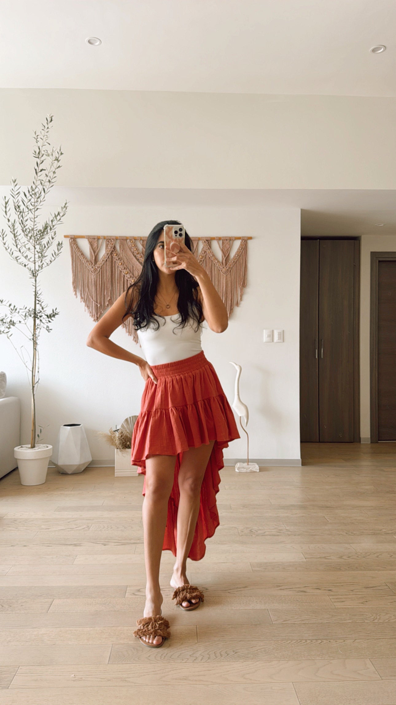 Falda Niña Ladrillo