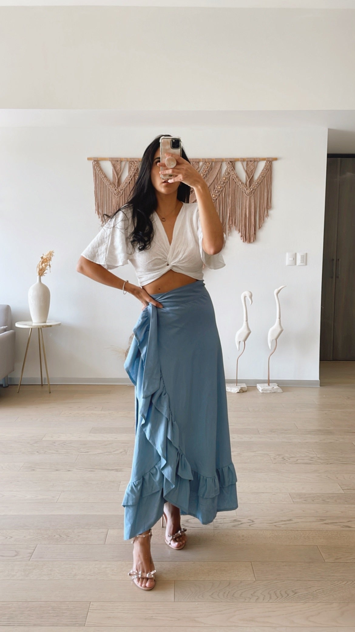 Falda Fernanda Azul lo
