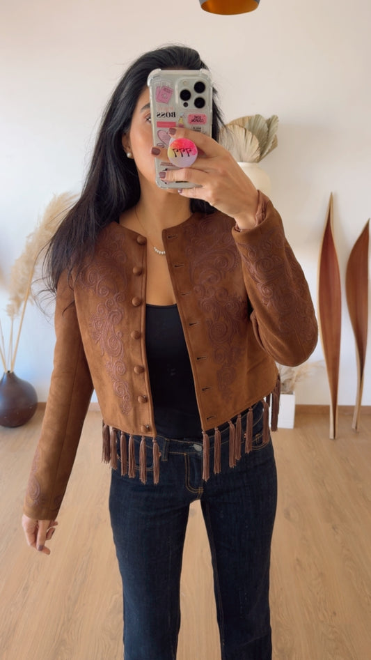 Chamarra Paula Café