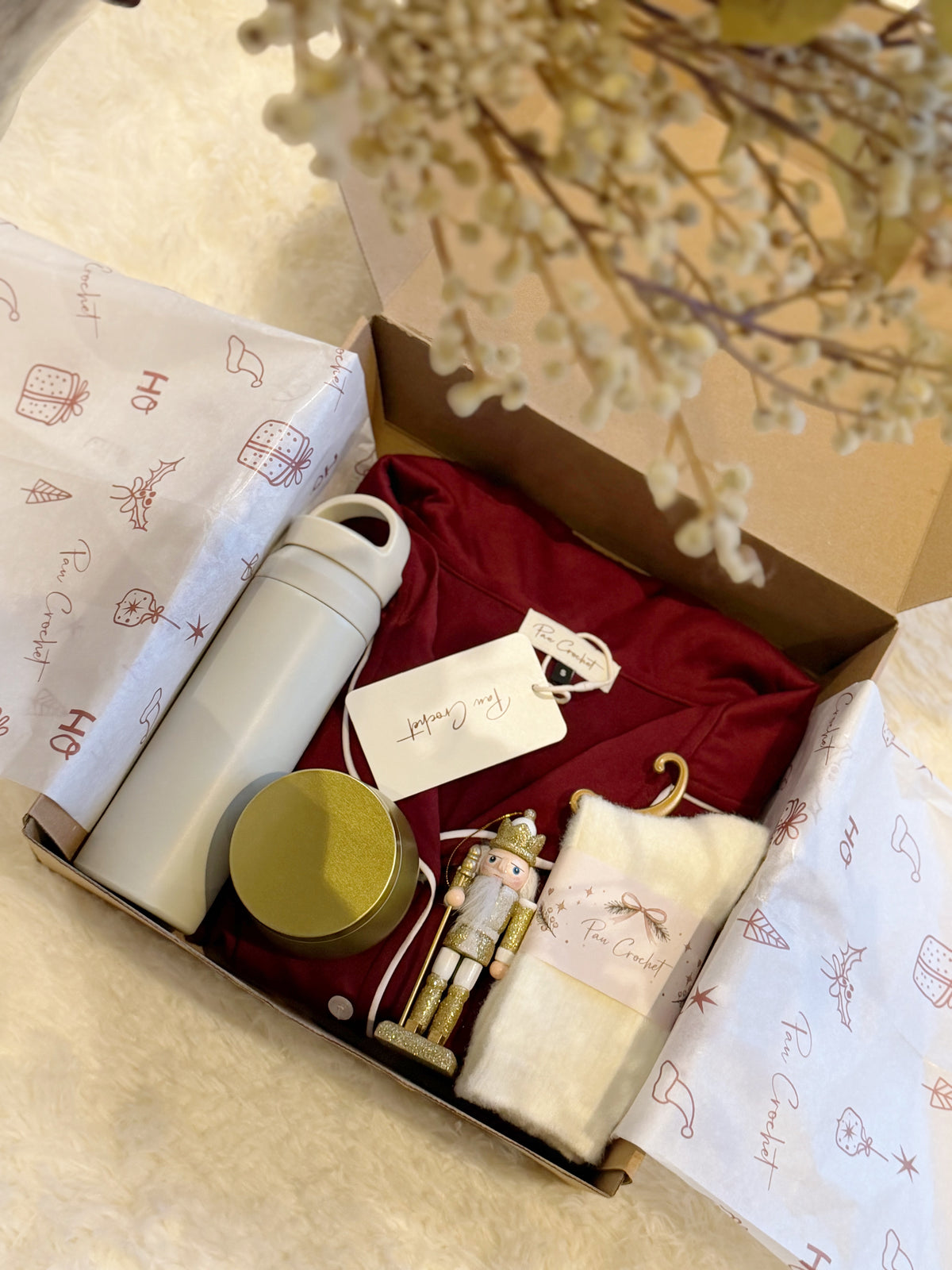 Caja Burgundy