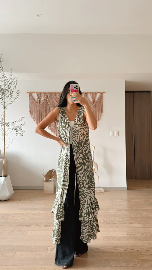 Kimono Margor Verde Mariposa