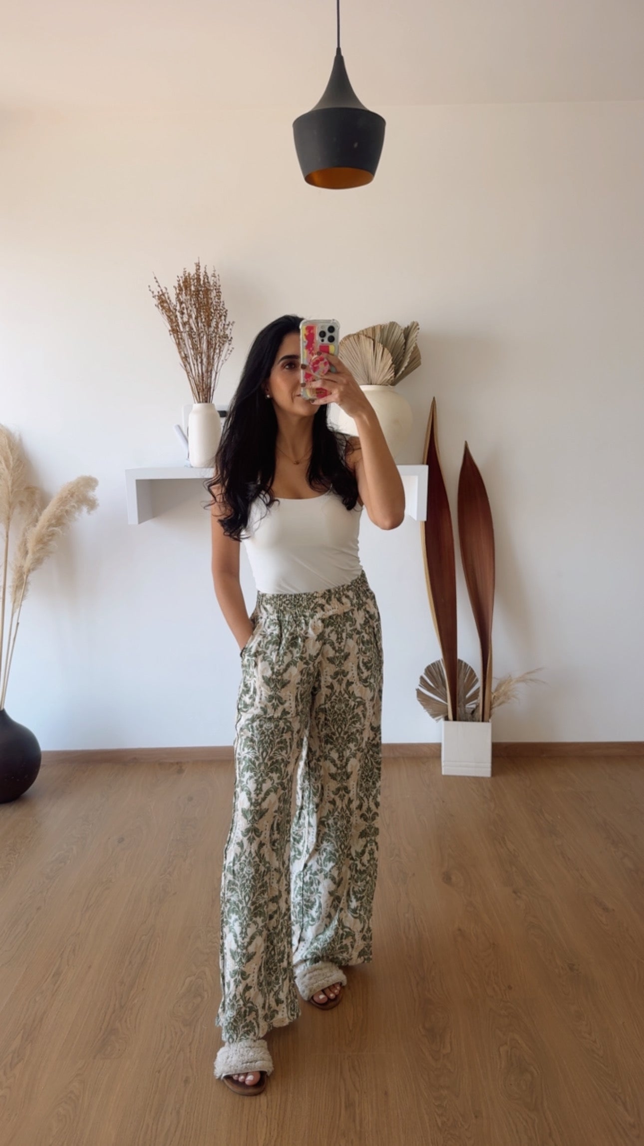 Pantalón Margot Print Verde Ch