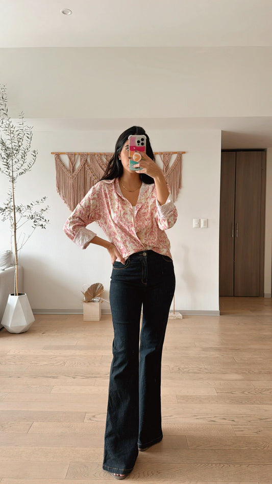 Camisa Margot Rosa
