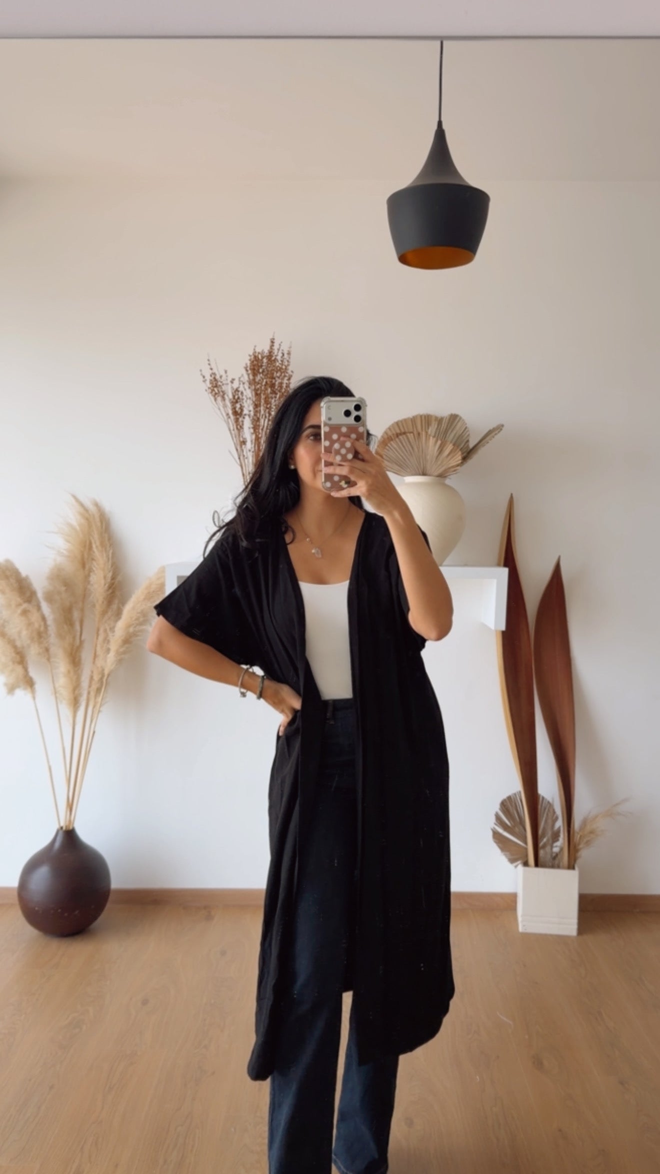 Kimono Negro Lino L
