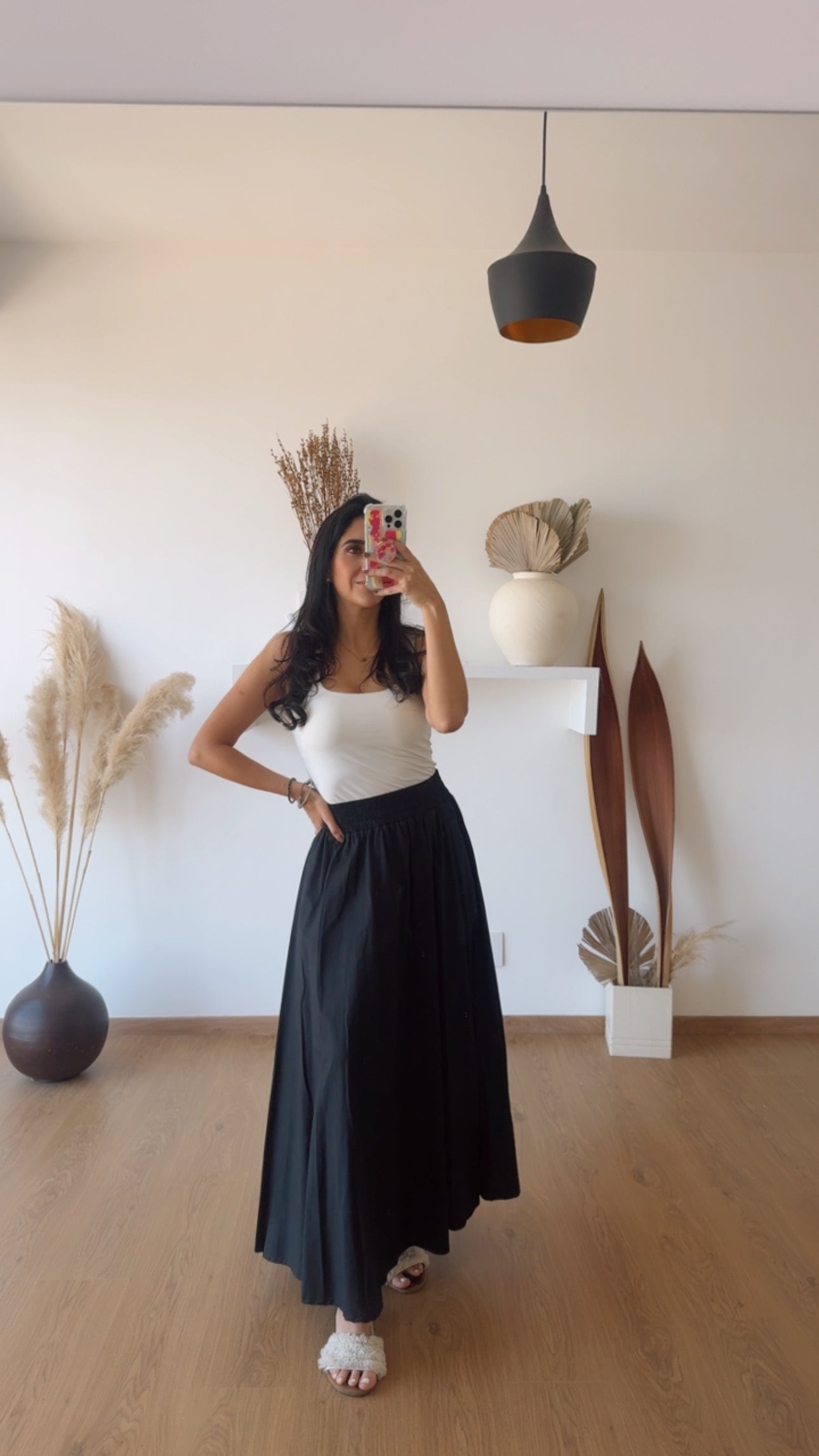 Falda Inés Negra Ch